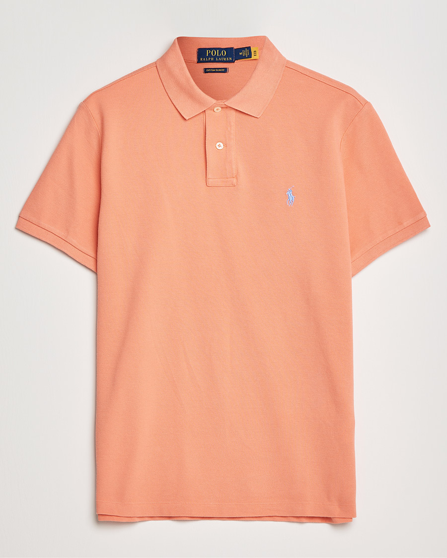 Herr | Pikéer | Polo Ralph Lauren | Custom Slim Fit Polo Deep Mango