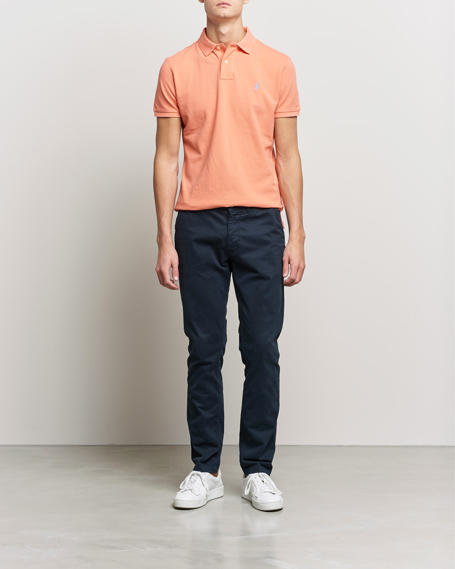 Herr | Pikéer | Polo Ralph Lauren | Custom Slim Fit Polo Deep Mango