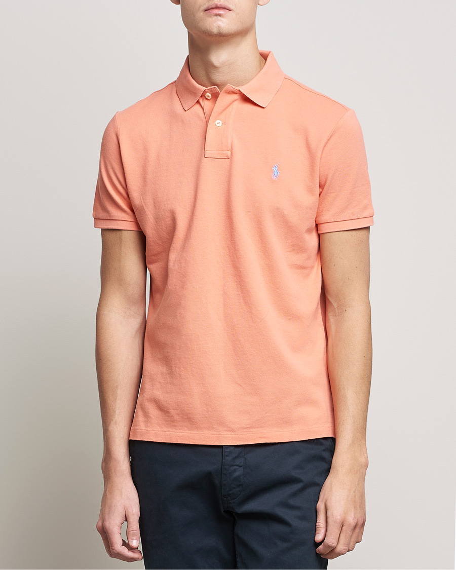Herr | Pikéer | Polo Ralph Lauren | Custom Slim Fit Polo Deep Mango