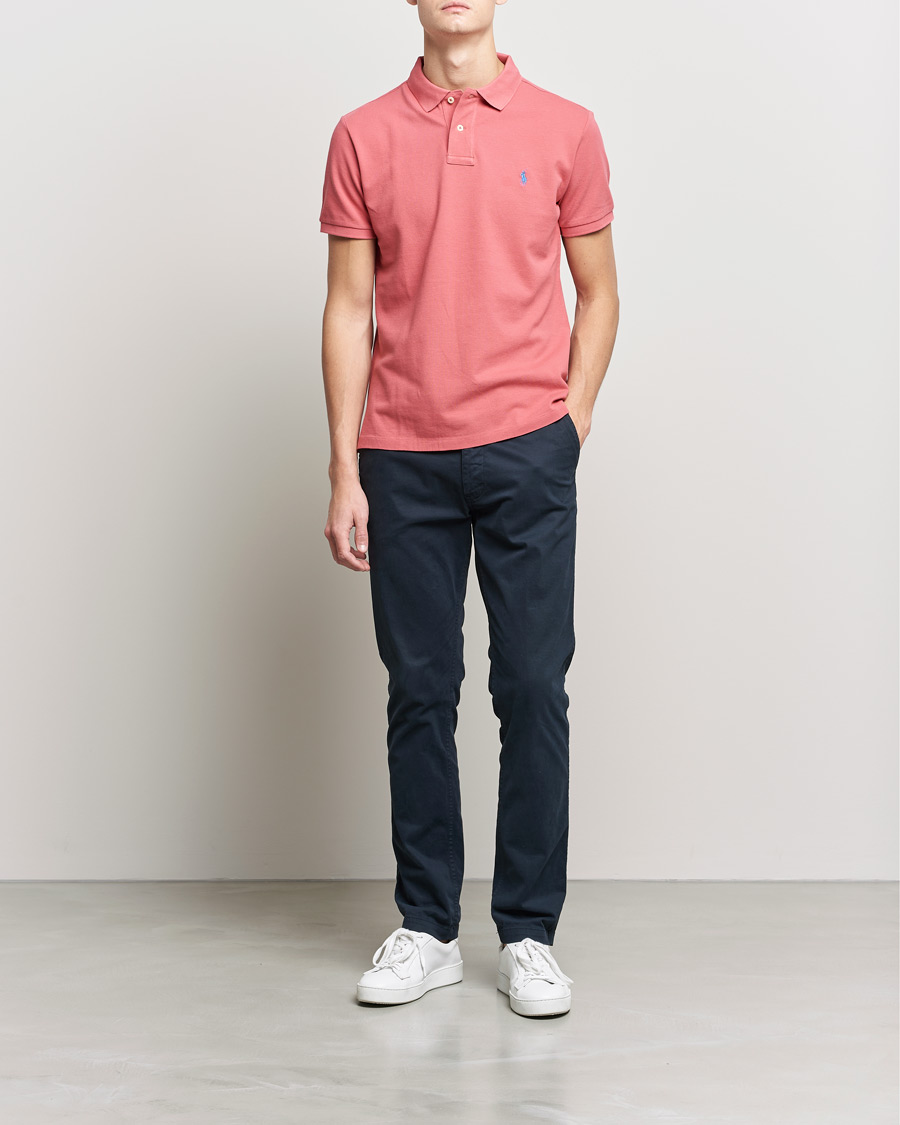 Herr | Pikéer | Polo Ralph Lauren | Custom Slim Fit Polo Adirondack Berry