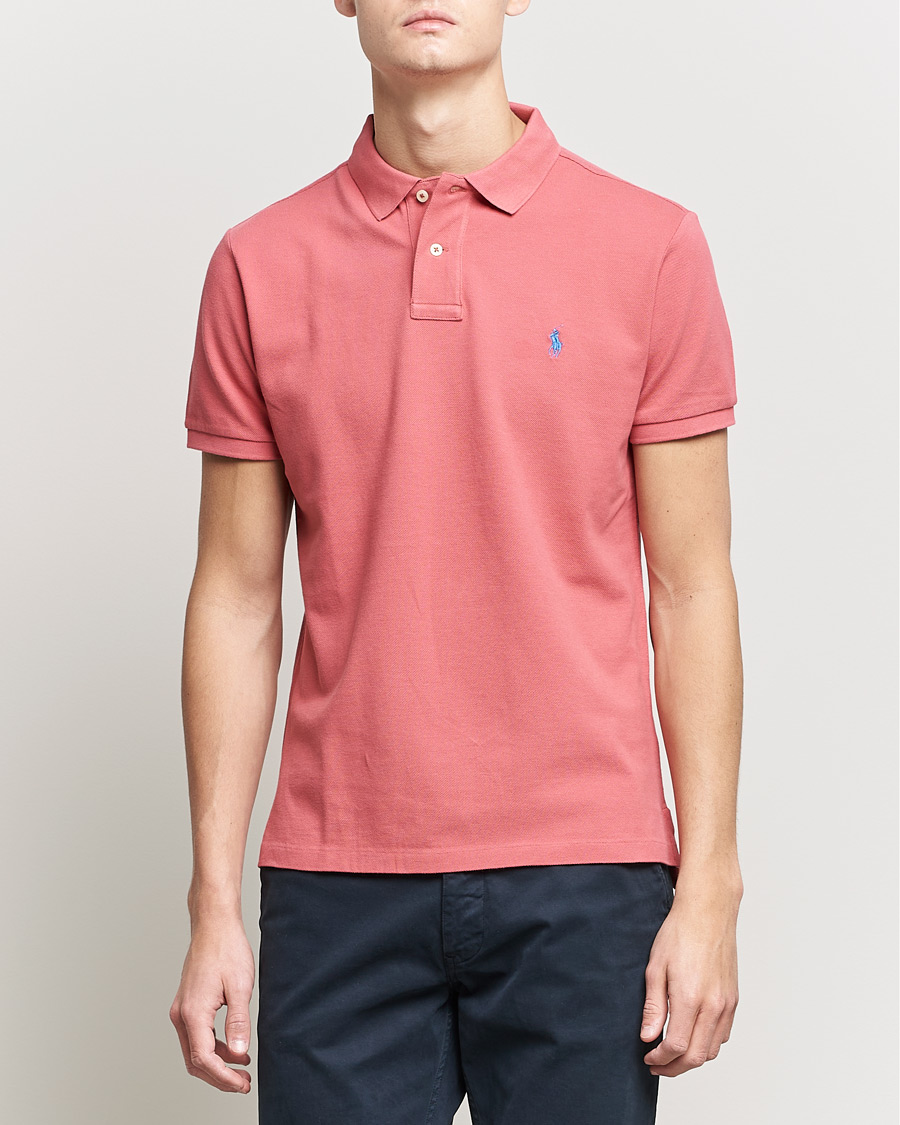 Herr | Pikéer | Polo Ralph Lauren | Custom Slim Fit Polo Adirondack Berry