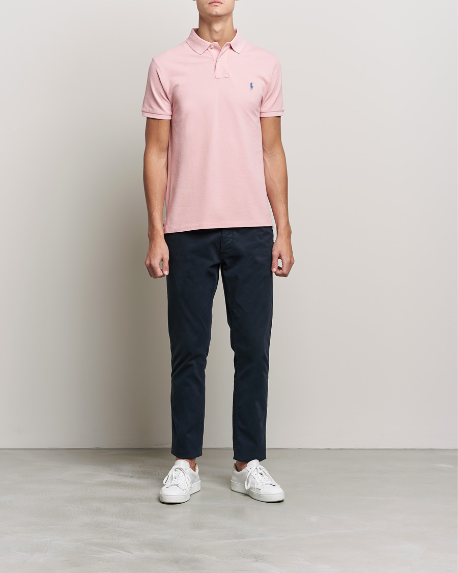 Herr | Pikéer | Polo Ralph Lauren | Custom Slim Fit Polo Adirondack Rose
