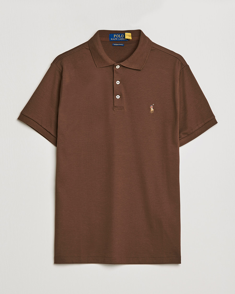 Herr | Pikéer | Polo Ralph Lauren | Luxury Pima Cotton Polo American Brown