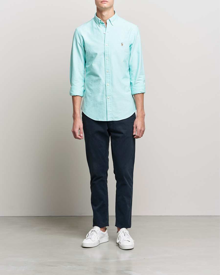 Herr | Skjortor | Polo Ralph Lauren | Slim Fit Oxford Button Down Shirt Sunset Green