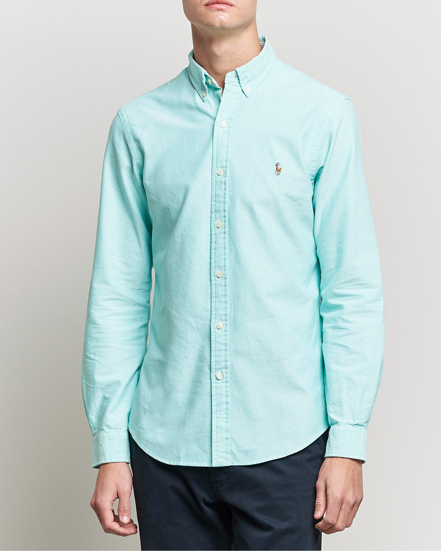 Herr | Skjortor | Polo Ralph Lauren | Slim Fit Oxford Button Down Shirt Sunset Green