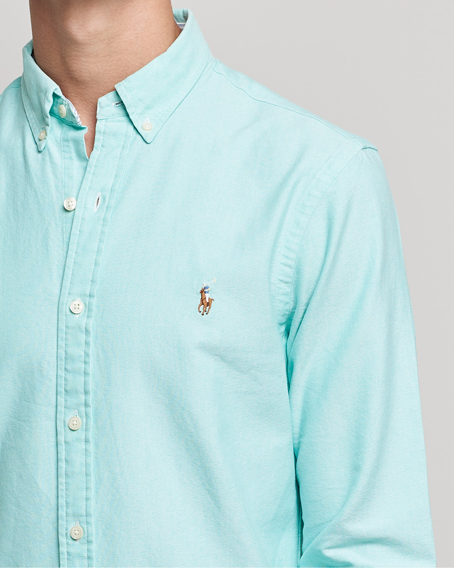 Herr | Skjortor | Polo Ralph Lauren | Slim Fit Oxford Button Down Shirt Sunset Green