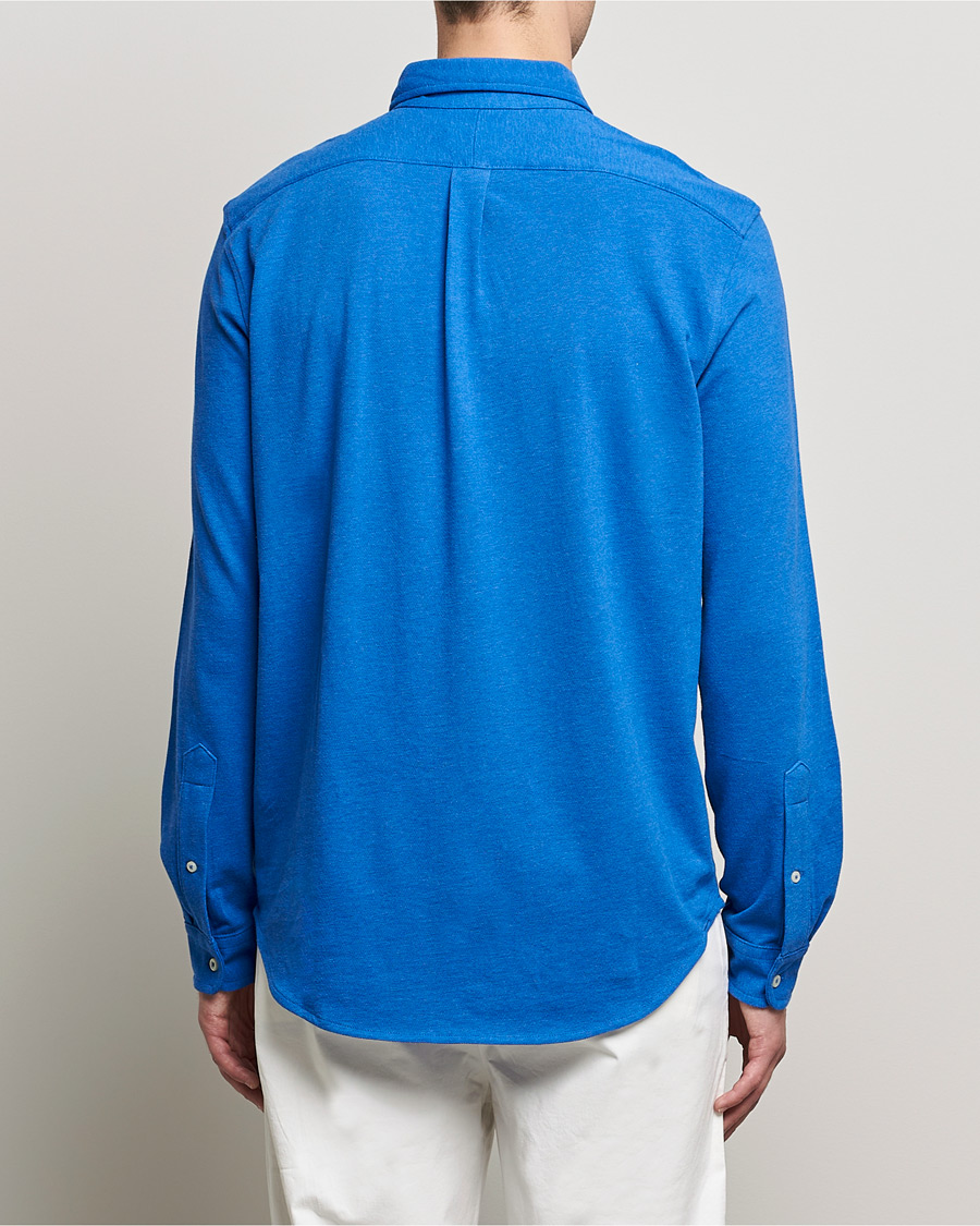 Herr | Skjortor | Polo Ralph Lauren | Featherweight Mesh Shirt Dockside Blue Heather