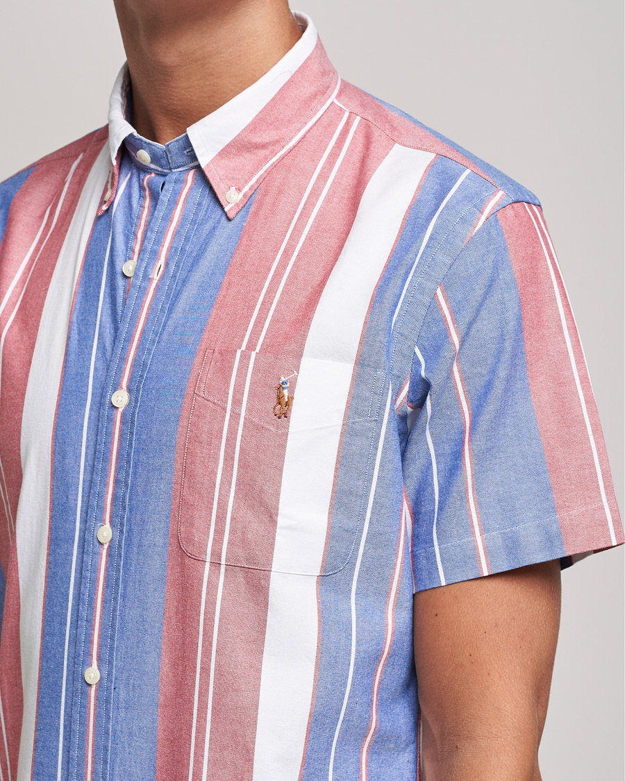 Herr | Skjortor | Polo Ralph Lauren | Custom Fit Oxford Short Sleeve Striped Shirt Multi