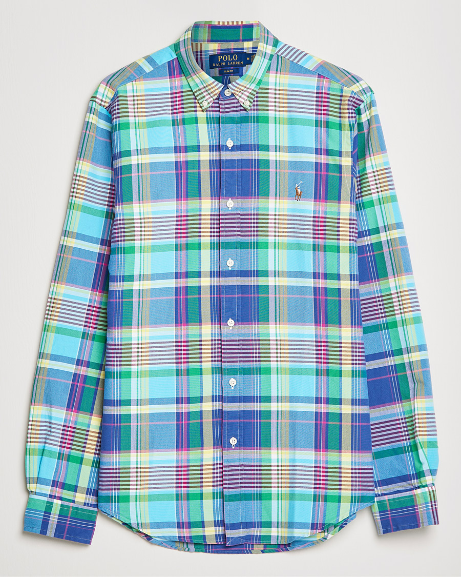 Herr | Skjortor | Polo Ralph Lauren | Slim Fit Oxford Madras Checked Shirt Multi
