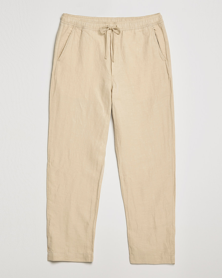 Herr | Byxor | Polo Ralph Lauren | Linen/Silk Drawstring Trousers Tallow Cream