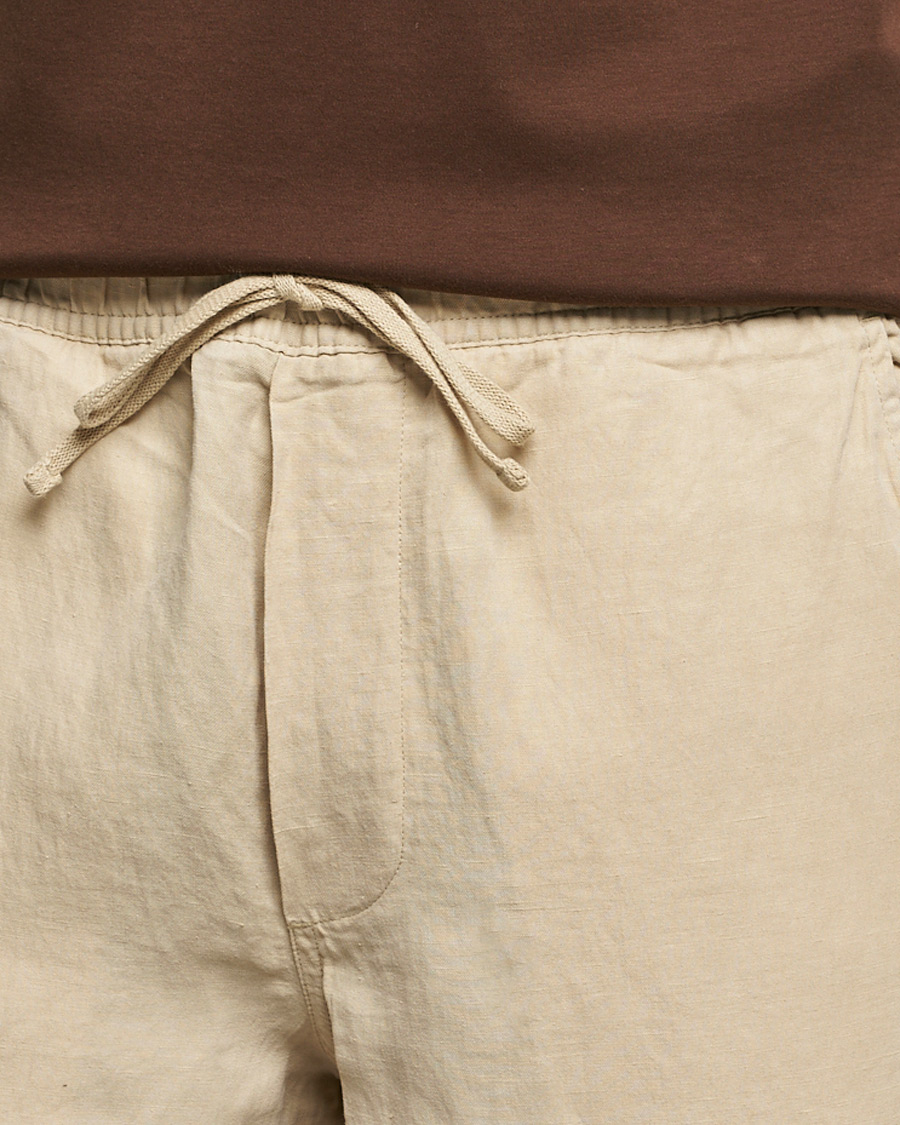 Herr | Byxor | Polo Ralph Lauren | Linen/Silk Drawstring Trousers Tallow Cream