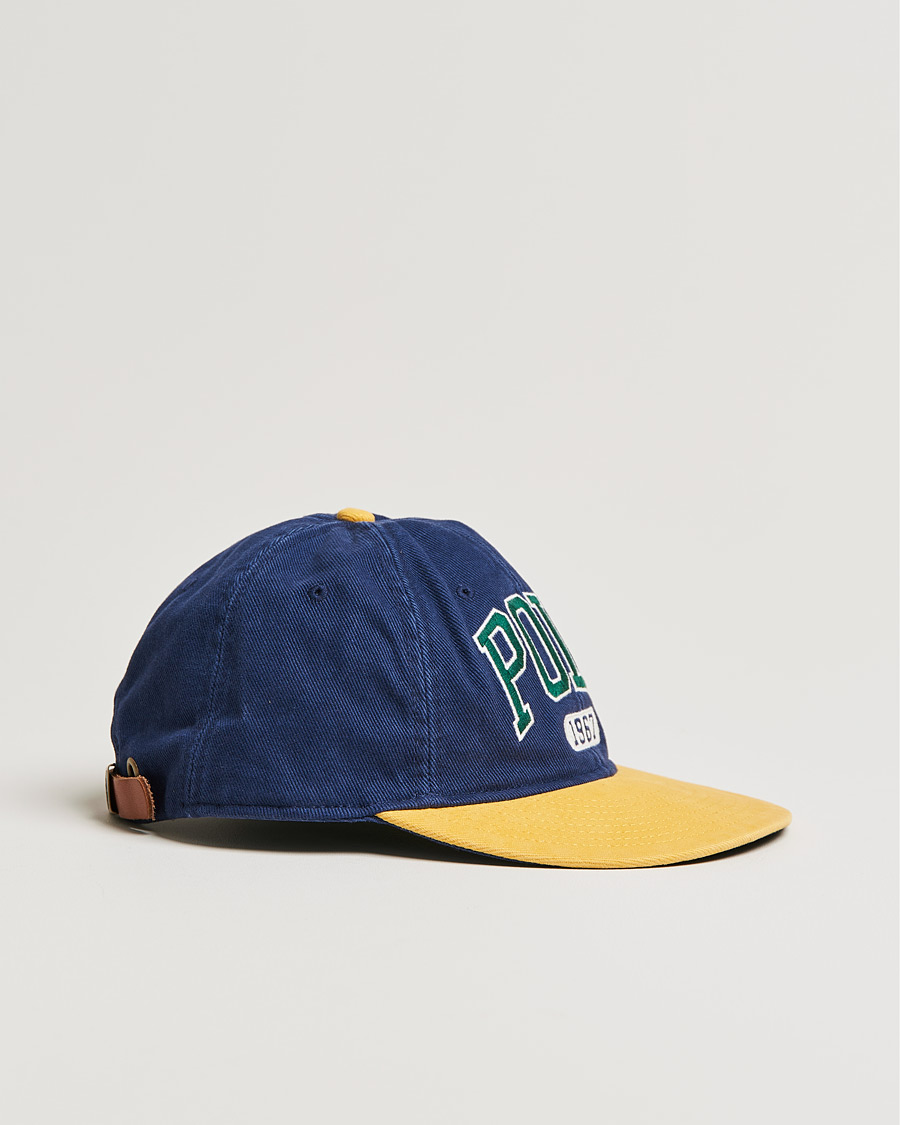 Herr | Polo Ralph Lauren Retro Cotton/Twill Cap Newport Navy/Gold | Polo Ralph Lauren | Retro Cotton/Twill Cap Newport Navy/Gold
