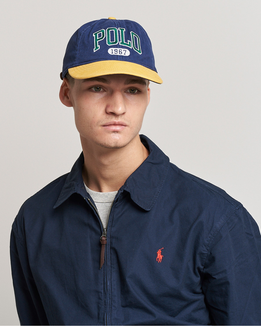 Herr | Polo Ralph Lauren Retro Cotton/Twill Cap Newport Navy/Gold | Polo Ralph Lauren | Retro Cotton/Twill Cap Newport Navy/Gold