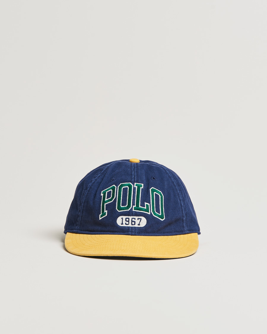 Herr | Polo Ralph Lauren Retro Cotton/Twill Cap Newport Navy/Gold | Polo Ralph Lauren | Retro Cotton/Twill Cap Newport Navy/Gold