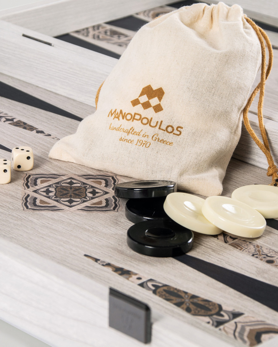 Herr | Spel & fritid | Manopoulos | Wooden Creative Moroccan Mosaic Backgammon