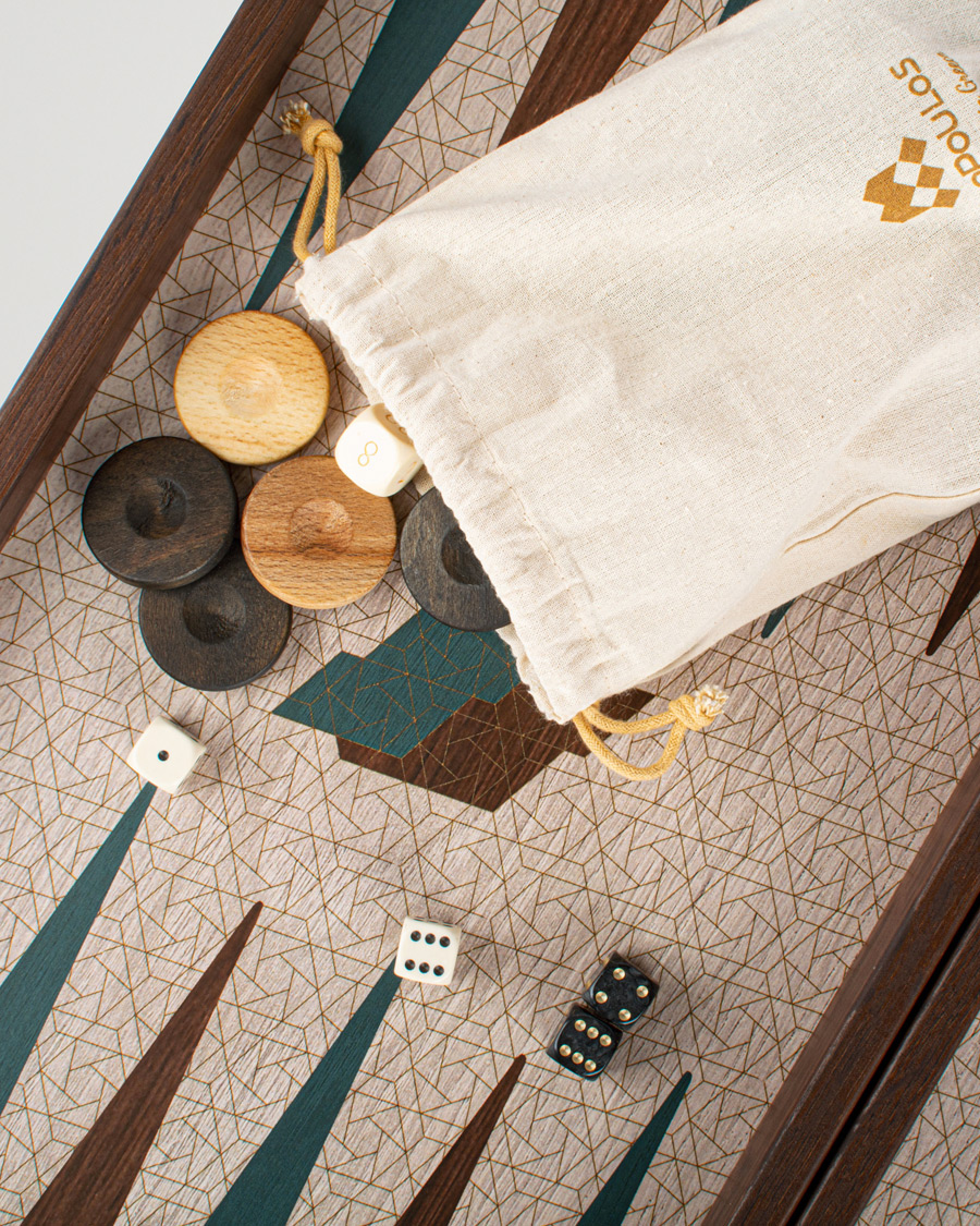 Herr | Till den hemmakära | Manopoulos | Wooden Creative Trend Colours Backgammon 