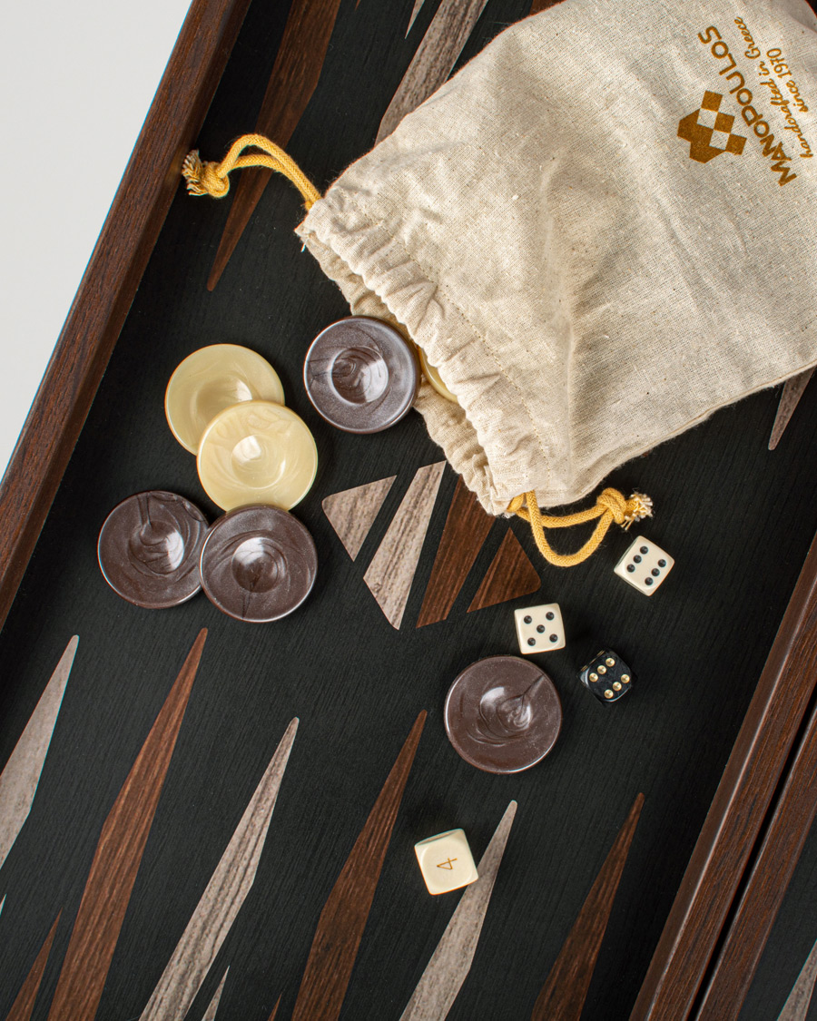 Herr | Till den hemmakära | Manopoulos | Wooden Creative Minimalistic Backgammon 