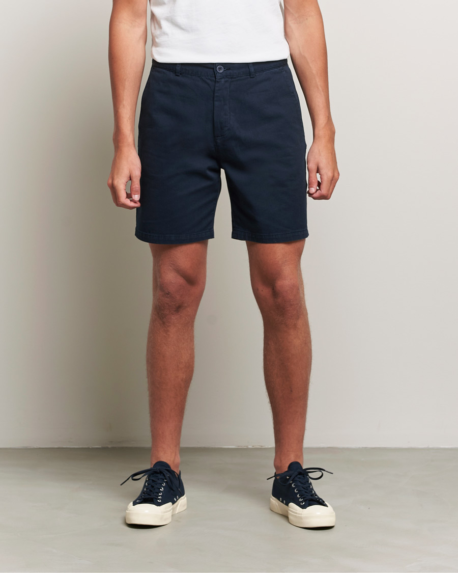 Herr | Shorts | A Day's March | Erie Cotton Chino Shorts Navy