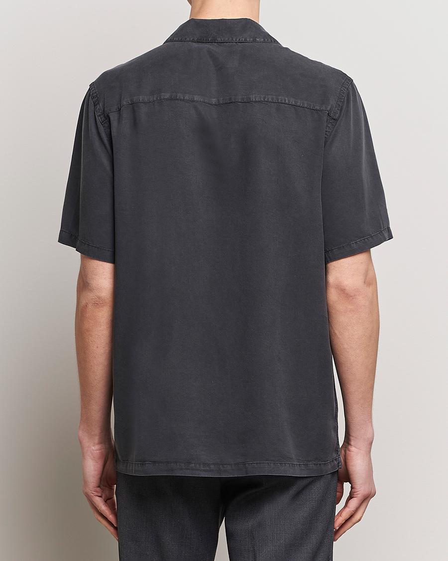 Herr | Skjortor | A Day's March | Yamu Lyocell Shirt Off Black