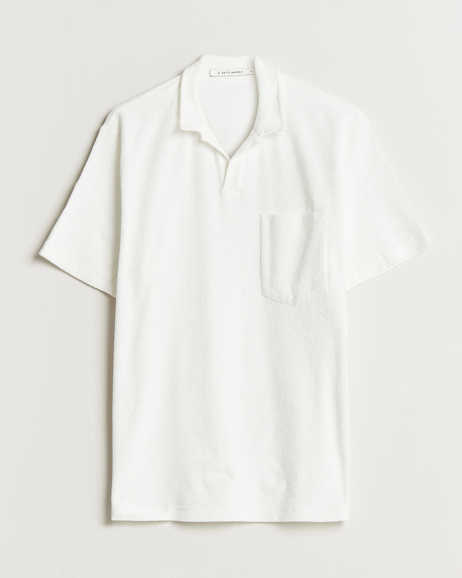 Herr | Pikéer | A Day's March | Terry Polo White
