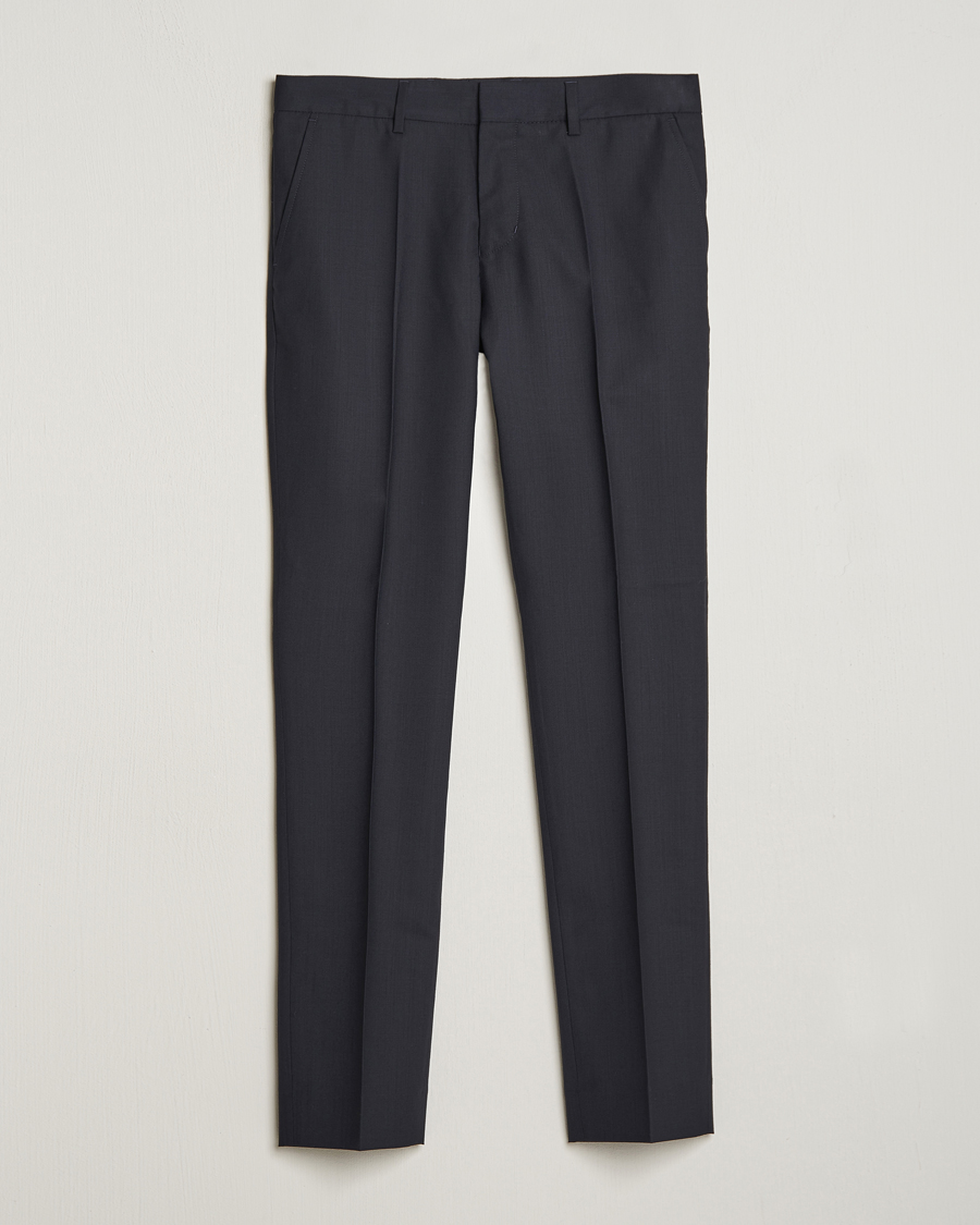 Herr | Byxor | Filippa K | Liam Cool Wool Slacks Dark Navy