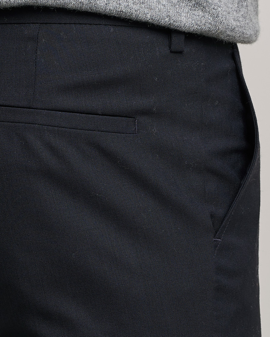 Herr | Byxor | Filippa K | Liam Cool Wool Slacks Dark Navy