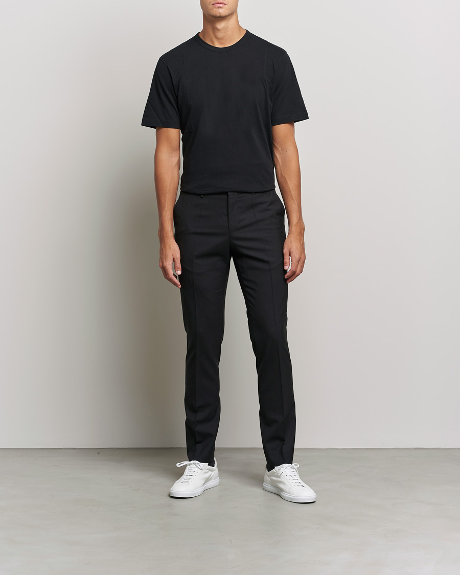 Herr | Byxor | Filippa K | Liam Cool Wool Slacks Black