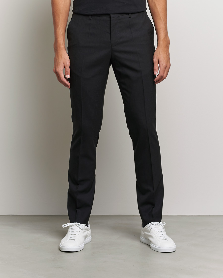 Herre | Dressbukser | Filippa K | Liam Cool Wool Slacks  Black