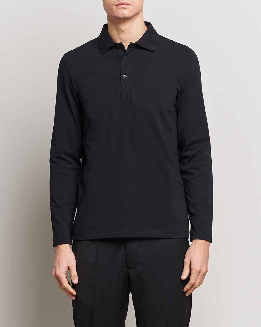 Herr | Avdelningar | Filippa K | Luke Lycra Poloshirt Black