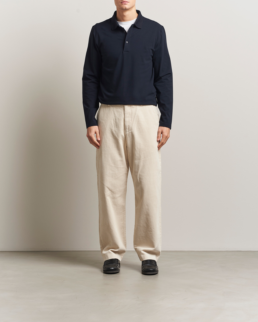 Herr | Pikéer | Filippa K | Luke Lycra Poloshirt Navy