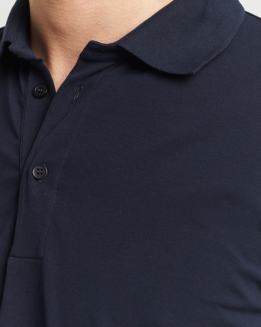 Herr | Pikéer | Filippa K | Luke Lycra Poloshirt Navy