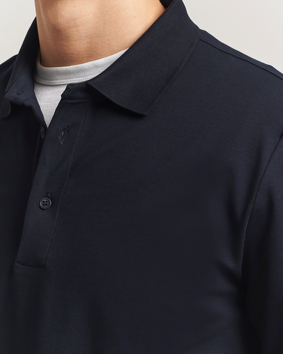 Herr | Pikéer | Filippa K | Luke Lycra Poloshirt Navy
