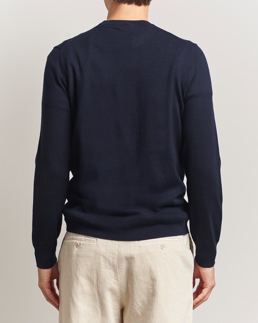 Herr | Tröjor | Filippa K | Cotton Merino Basic Sweater Navy