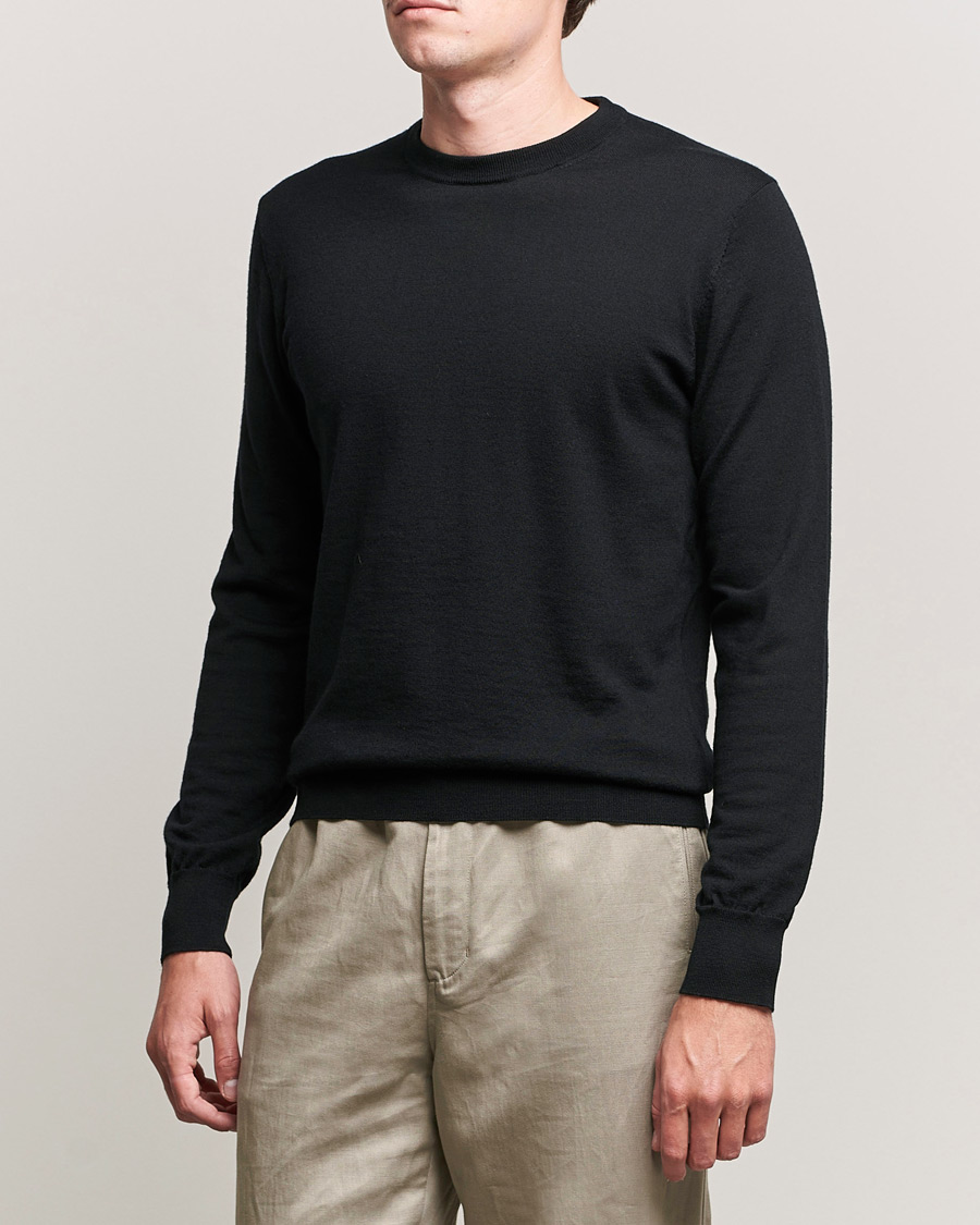 Herr |  | Filippa K | Merino Round Neck Sweater Black