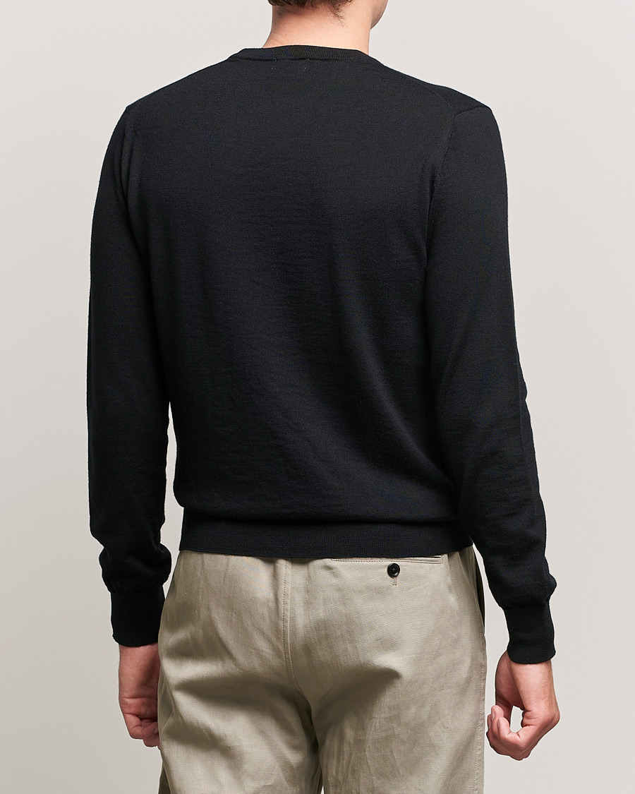 Herr | Tröjor | Filippa K | Merino Round Neck Sweater Black