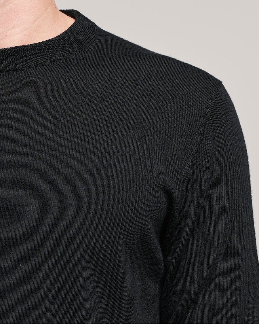 Herr | Tröjor | Filippa K | Merino Round Neck Sweater Black
