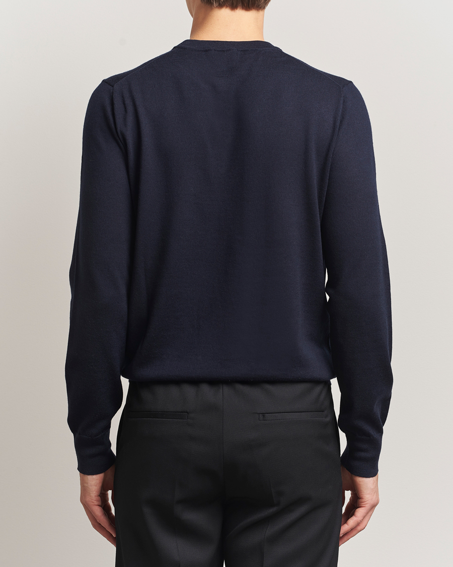 Herr | Tröjor | Filippa K | Merino Round Neck Sweater Navy