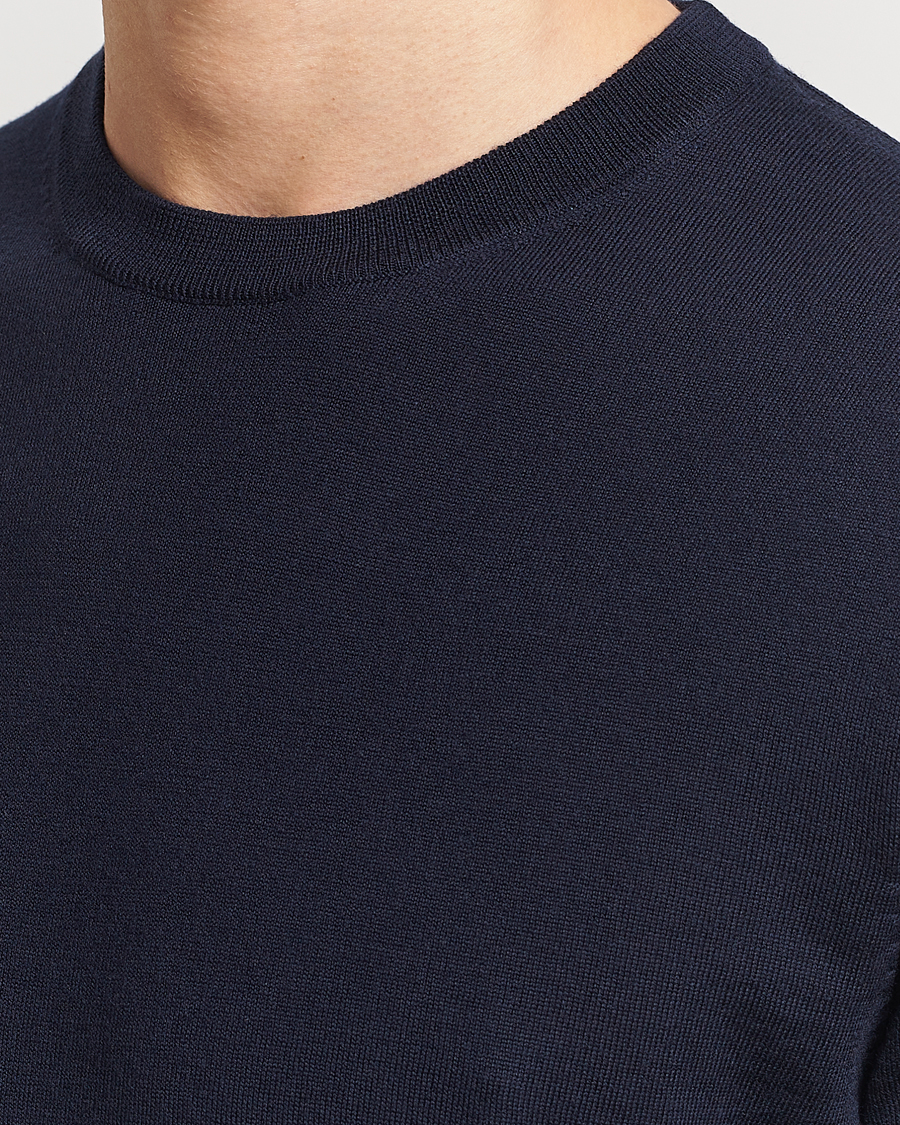 Herr | Tröjor | Filippa K | Merino Round Neck Sweater Navy