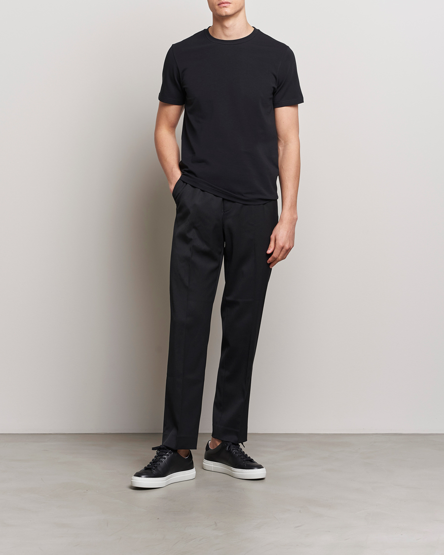 Herr | T-Shirts | Filippa K | Soft Lycra Tee Black