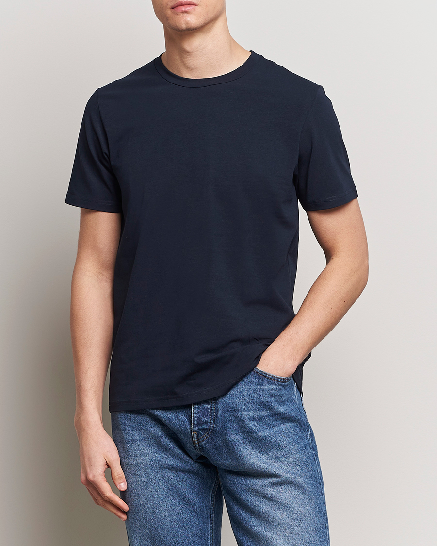 Herr | Kortärmade t-shirts | Filippa K | Soft Lycra Tee Navy