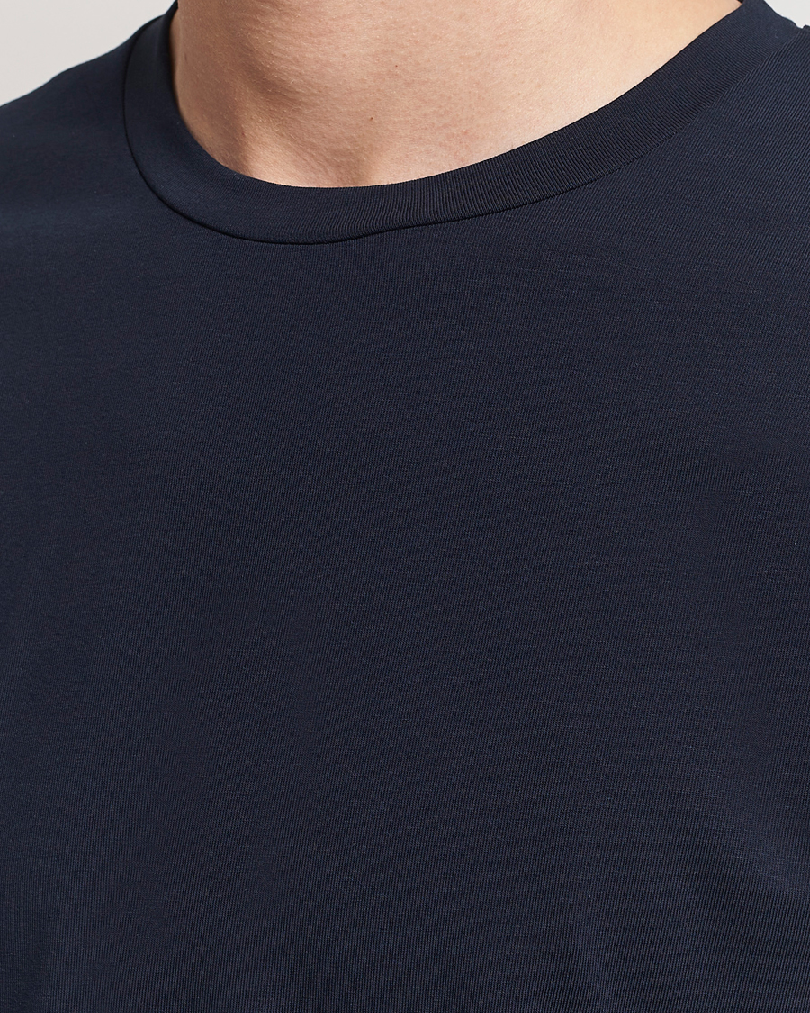 Herr | T-Shirts | Filippa K | Soft Lycra Tee Navy