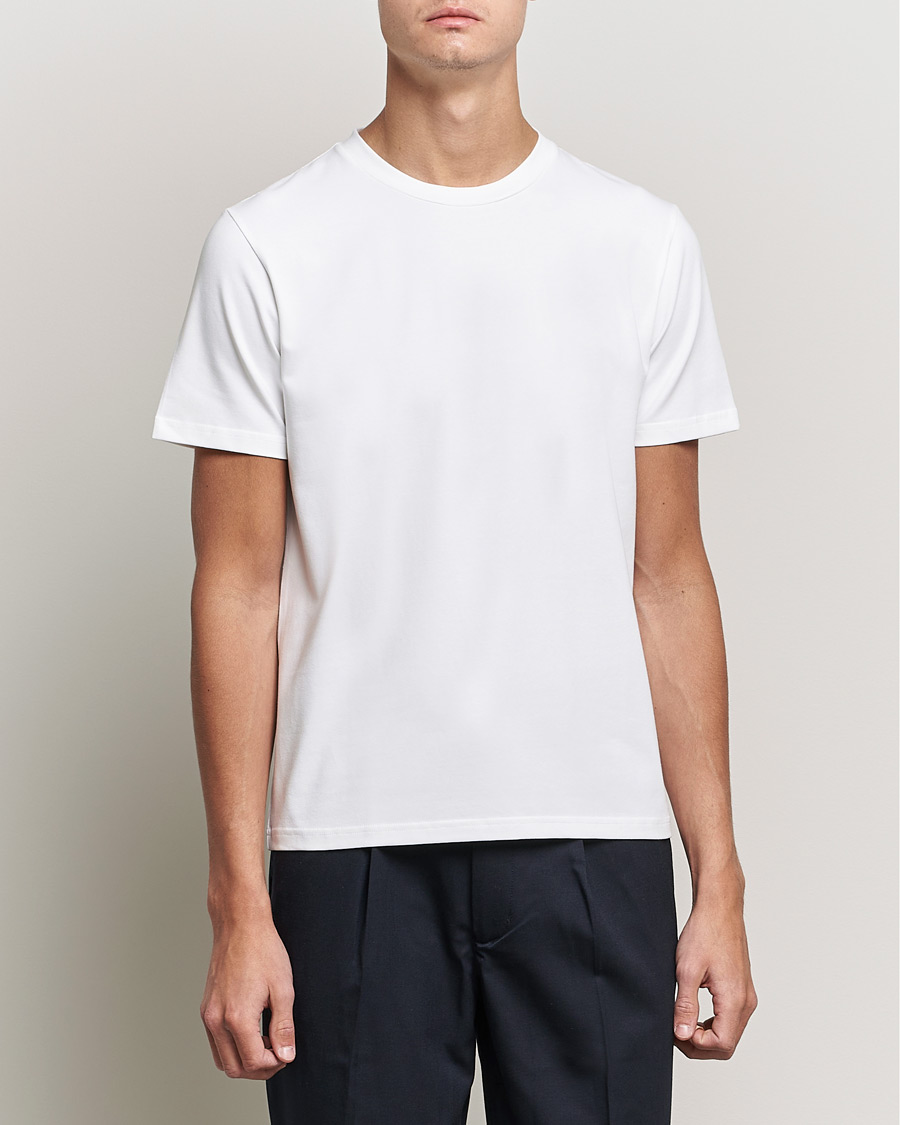 Herr | Vita t-shirts | Filippa K | Soft Lycra Tee White