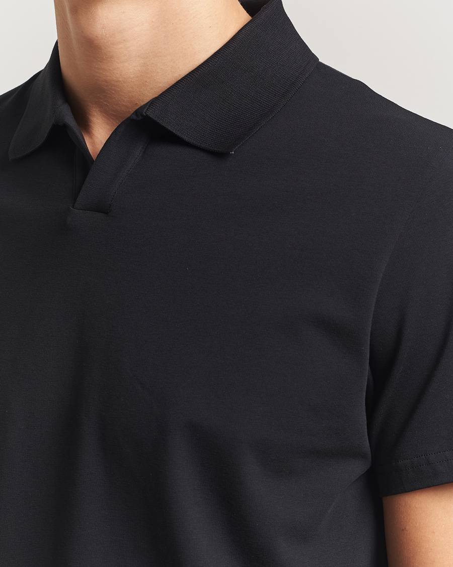Herr | Pikéer | Filippa K | Soft Lycra Polo Tee Black