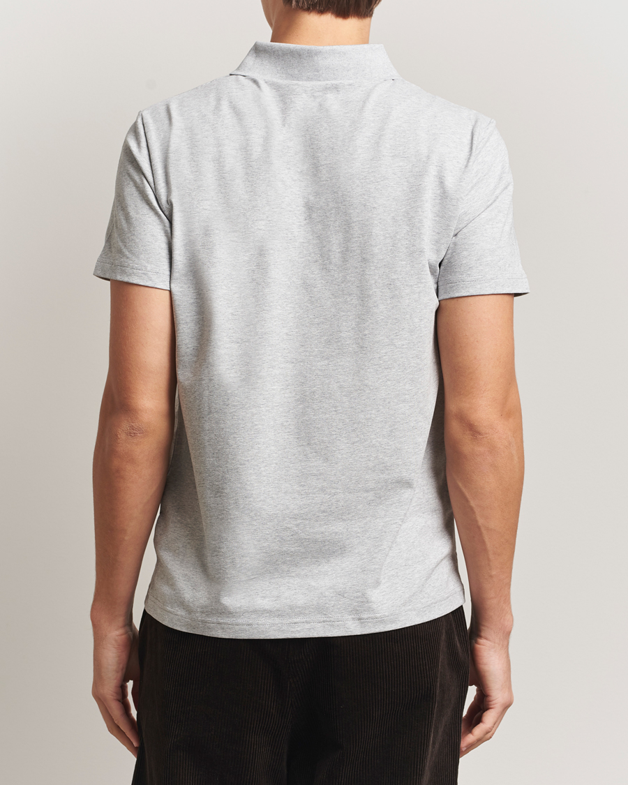 Herr | Pikéer | Filippa K | Soft Lycra Polo Tee Light Grey Melange