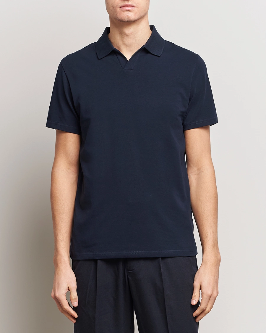 Herr | Filippa K | Filippa K | Soft Lycra Polo Tee Navy