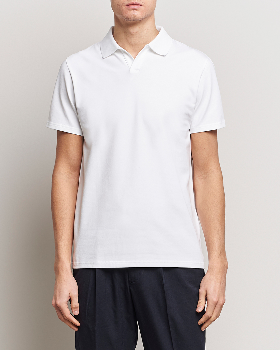 Herr | Filippa K | Filippa K | Soft Lycra Polo Tee White