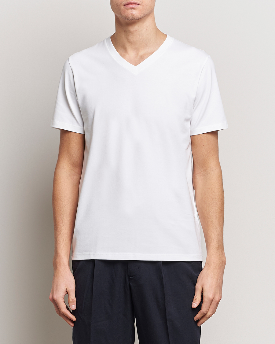 Herr | Kläder | Filippa K | Soft Lycra V-Neck Tee White