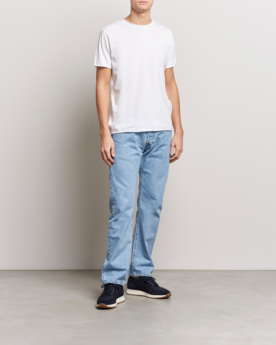 Herr | T-Shirts | Filippa K | Roll Neck Crew Neck Tee White