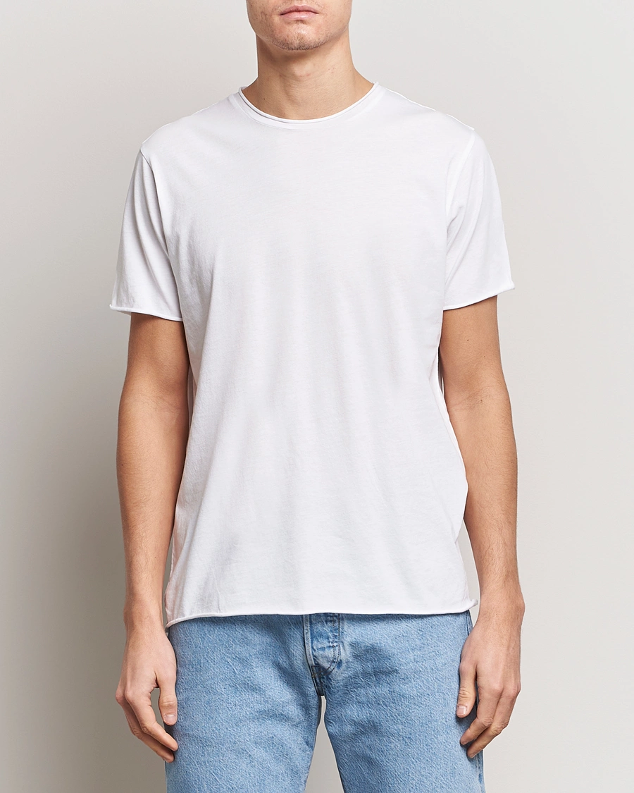 Herr | Kläder | Filippa K | Roll Neck Crew Neck Tee White