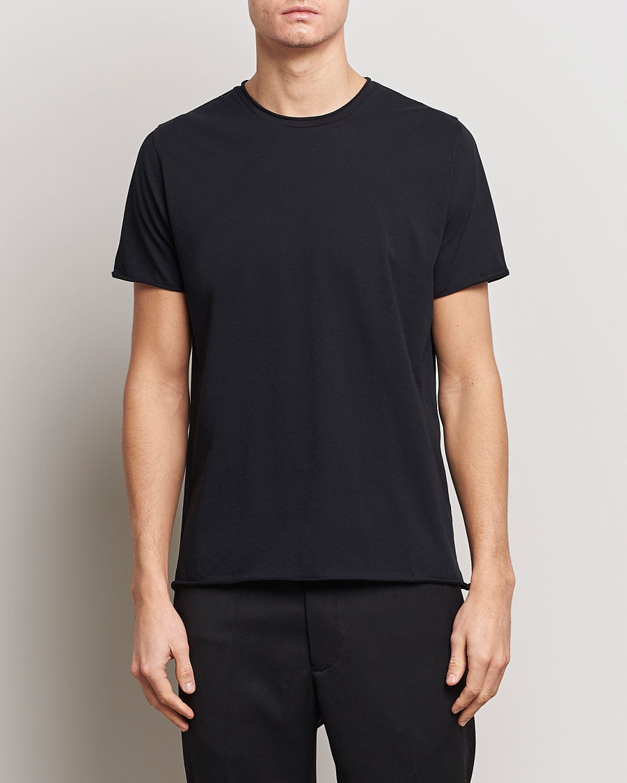 Herr | Business & Beyond | Filippa K | Roll Neck Crew Neck Tee Black